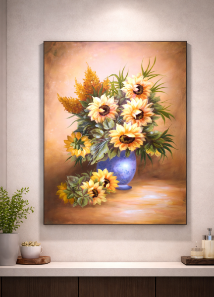 1604-90530 Cuadro girasol 1604-90530 Cuadro girasol